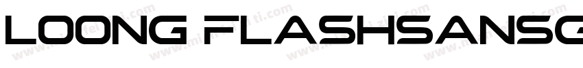 Loong FlashSansGB Heavy字体转换